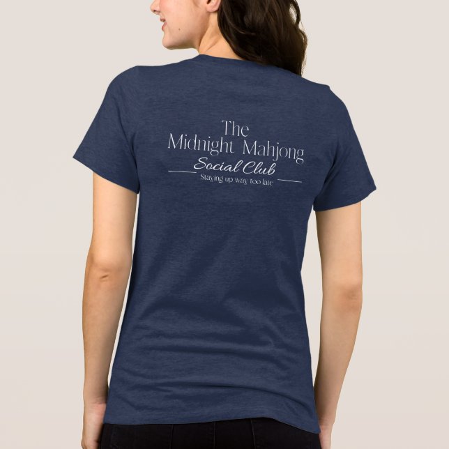 Camiseta Triblenda Midnight Mahjong Social Club (Reverso )