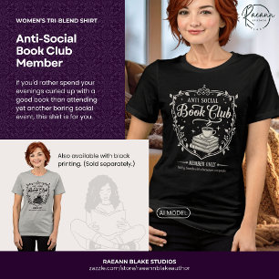 Camiseta Triblenda Miembro del Club de Lectura Antisocial Mujer (Impr