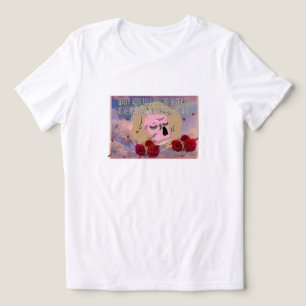 Camiseta Triblenda Mikitiez durmiendo noche dormido princesa rubia