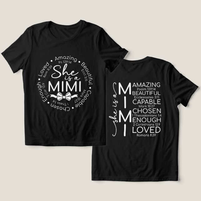 Camiseta Triblenda Mimi Inspiradora (Diseño Anverso y Reverso)