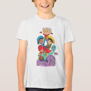 Camiseta Triblenda Min con Dino Ranch Friends