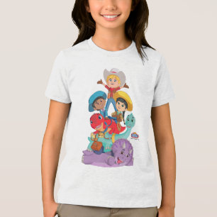 Camiseta Triblenda Min con Dino Ranch Friends
