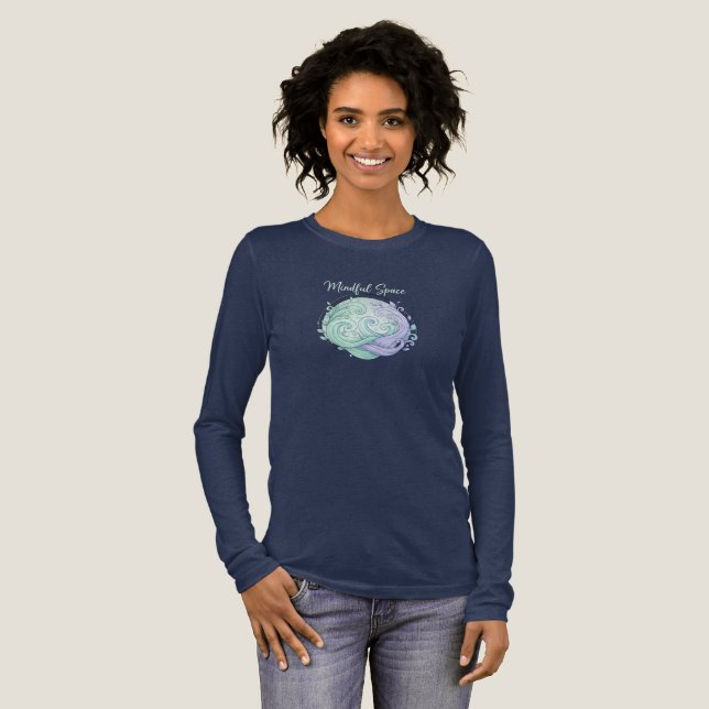 Camiseta Triblenda Mindful Space - Pastel Serenity Design (Anverso Completo)