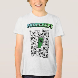 Camiseta Triblenda Minecraft Boys Mesh Print Tee - Blanco