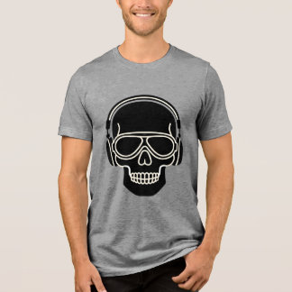 Camiseta Triblenda Minimal Headphones Head Silhouette T‑Shirt 
