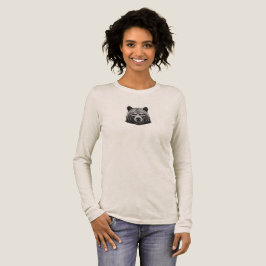 Camiseta Triblenda Minimalist Bear Graphic Long Sleeve Shirt – Cute W