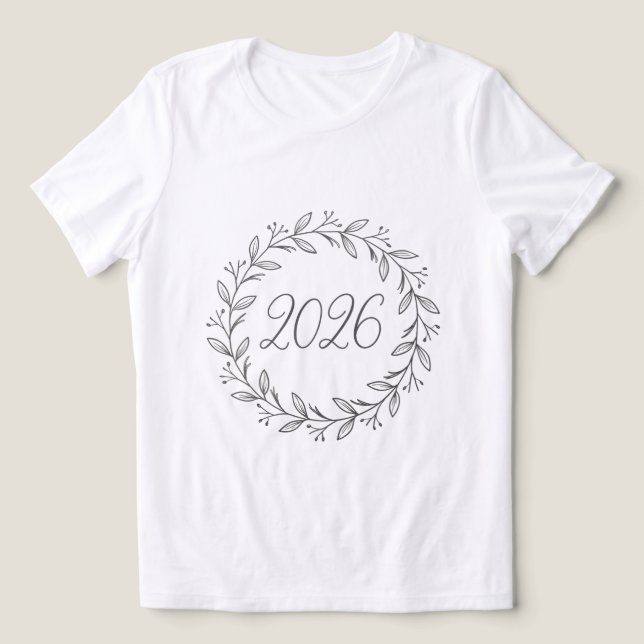 Camiseta Triblenda Minimalist Laurel Wreath 2026  (Diseño delantero )