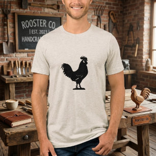 Camiseta Triblenda Minimalist Rooster Silhouette Unisex T-Shirt