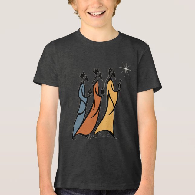 Camiseta Triblenda Minimalist Three Wise Men (Anverso)