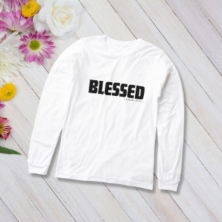 Camiseta Triblenda Minimalista BENDITA Salmo 119:1 Fe Cristiana 