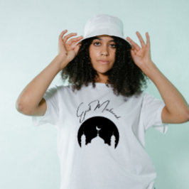 Camiseta Triblenda Minimalista Eid Mubarak Moderno