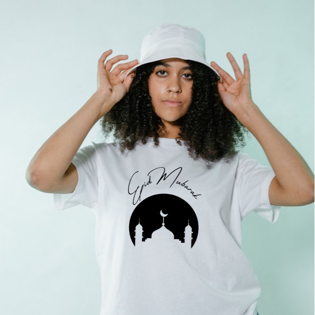 Camiseta Triblenda Minimalista Eid Mubarak Moderno (Subido por el creador)