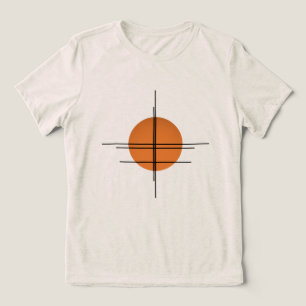 Camiseta Triblenda Minimalista horizonte naranja
