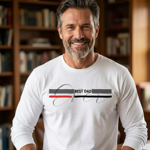 Camiseta Triblenda Minimalista Mejor Papá del Mundo Especial Día del 