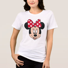 Camiseta Triblenda Minnie Mouse | Logotipo de cabezal
