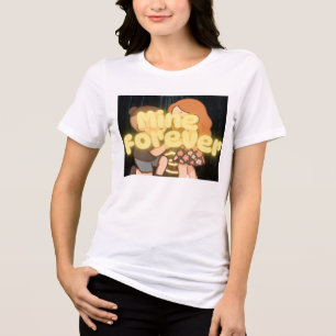 Camiseta Triblenda Mío Por Siempre Cute Kawaii Chibi Propuesta Brilla