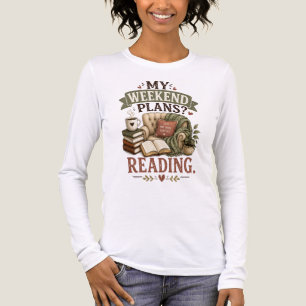 Camiseta Triblenda Mis planes para el fin de semana leyendo Amante de