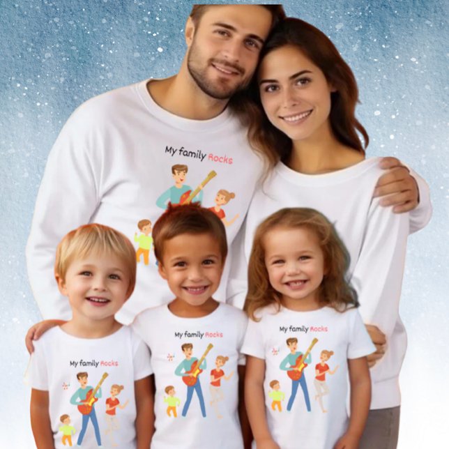 Camiseta Triblenda Mis rocas familiares (Subido por el creador)