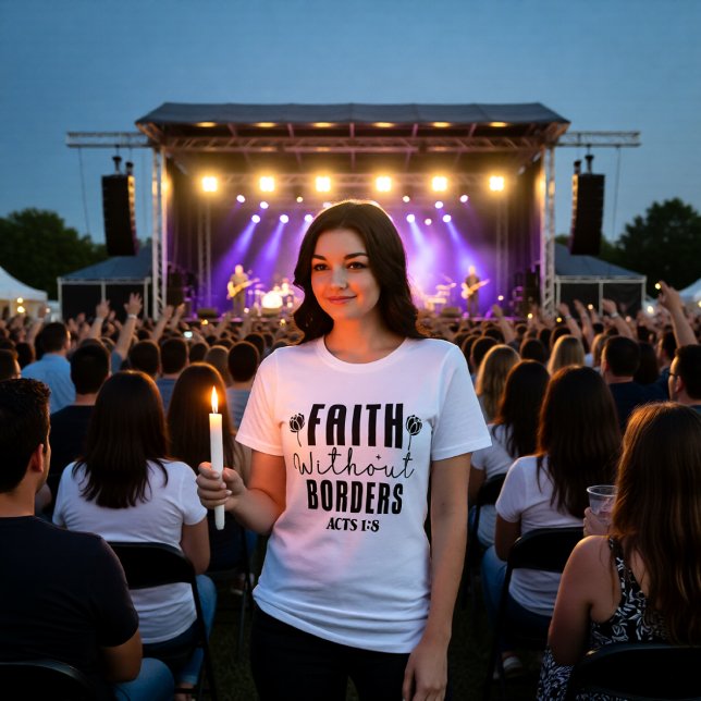 Camiseta Triblenda Misión Fe Sin Fronteras Hechos 1:8 (Subido por el creador)