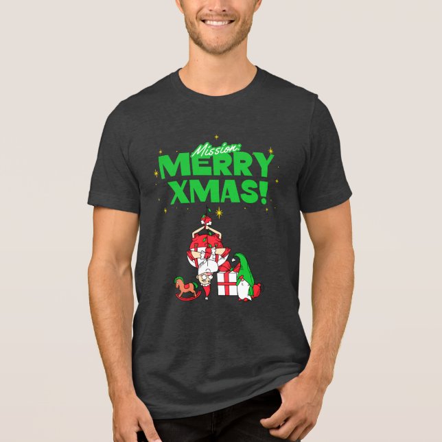 Camiseta Triblenda Misión: ¡Feliz Navidad! (Anverso)