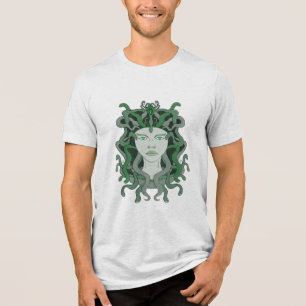 Camiseta Triblenda Mitología griega de la gorra de serpiente Medusa G