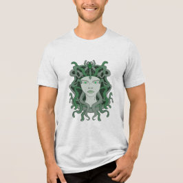 Camiseta Triblenda Mitología griega de la gorra de serpiente Medusa G