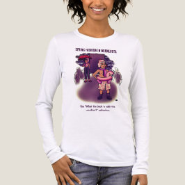 Camiseta Triblenda Moda de primavera blanca