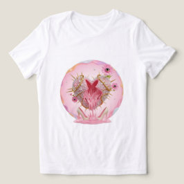 Camiseta Triblenda Moda del corazón arañado 💖 👑