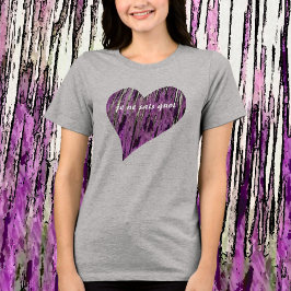 Camiseta Triblenda Moda Purple Heart Je Ne Sais Quoi
