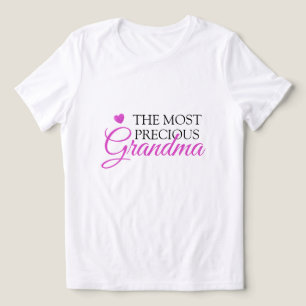 Camiseta Triblenda Moda Purpurina rosa corazón abuela