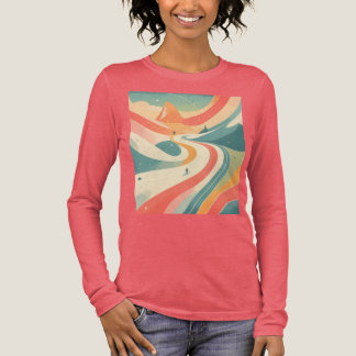Camiseta Triblenda Modern Hot Look at Snow Mountain Paradise Fun