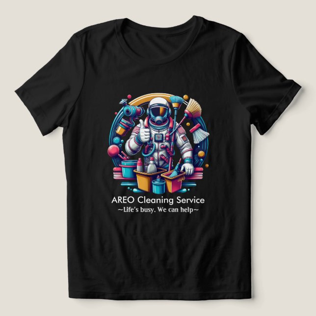 Camiseta Triblenda Modern House Cleaning Maid Service Housekeeping (Diseño delantero )