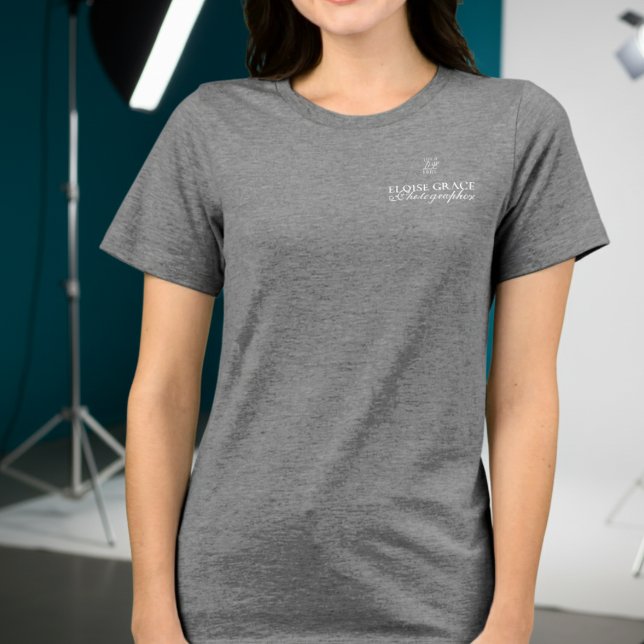Camiseta Triblenda Modern Logo Photographer Script Business (Market your photography business like a true professional. )