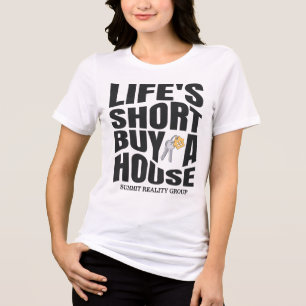 Camiseta Triblenda Moderna Vida Inmobiliaria Corta Comprar Una Casa