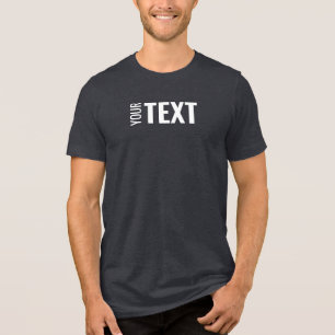 Camiseta Triblenda Moderno y elegante nombre personalizado Mensajes d