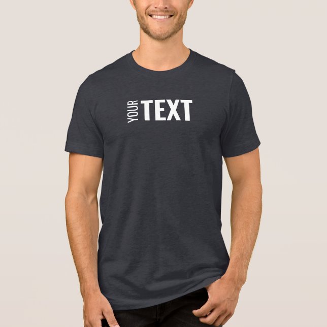 Camiseta Triblenda Moderno y elegante nombre personalizado Mensajes d (Anverso)