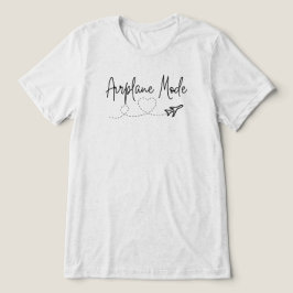 Camiseta Triblenda Modo avión con corazón en negro