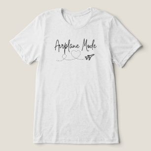 Camiseta Triblenda Modo avión con corazón en negro