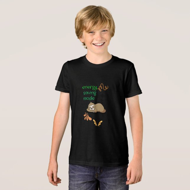 Camiseta Triblenda Modo de ahorro de energía SimmiFashion (Anverso Completo)