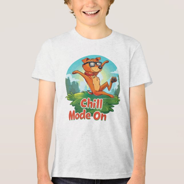 Camiseta Triblenda Modo de perro de Chill (Anverso)