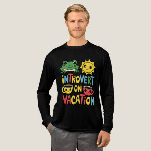 Camiseta Triblenda Modo de vacaciones introvertido masculino