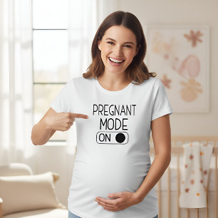 Camiseta Triblenda "Modo Embarazo Activado" Anuncio de Bebé   Ropa de