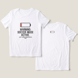 Camiseta Triblenda Modo Fútbol Divertido Activo Batería Baja Angustia