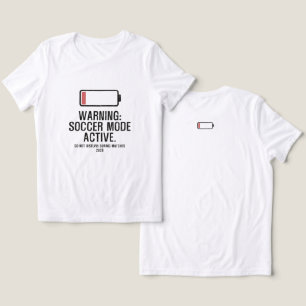 Camiseta Triblenda Modo Fútbol Divertido Activo Batería Baja Angustia