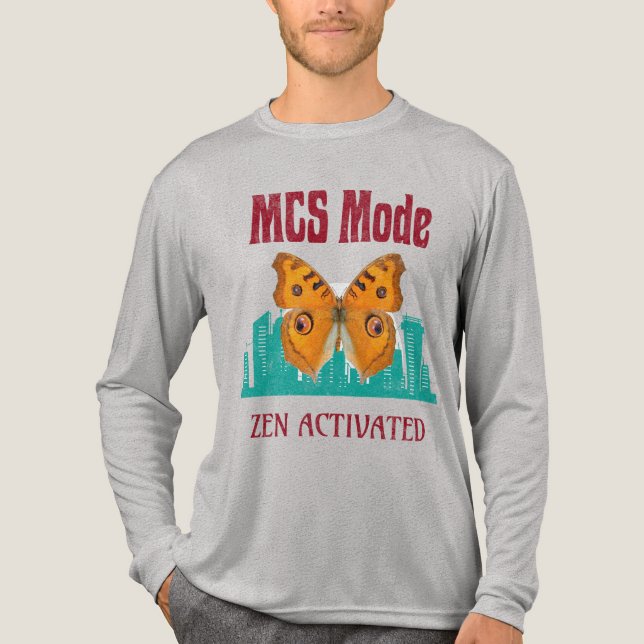 Camiseta Triblenda Modo MCS de sensibilización sobre sensibilidad quí (Anverso)