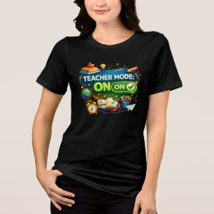Camiseta Triblenda Modo Profesor: ACTIVADO – Diseño Divertido para el