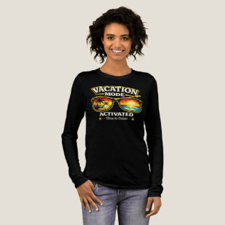 Camiseta Triblenda Modo Vacaciones Activado Outfit de Viaje Manga Lar
