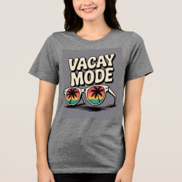Camiseta Triblenda Modo Vacay Gafas de sol Árboles de palmas