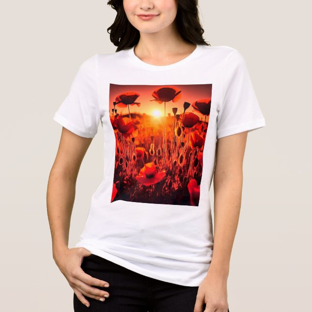 Camiseta Triblenda Mohn im Gegenlicht (Anverso)
