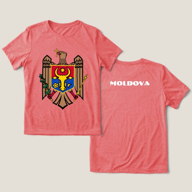 Camiseta Triblenda MOLDOVA especial regalo Black Tourist Classic (Diseño Anverso y Reverso)